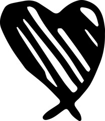 heart vector design illustration isolated on transparent background