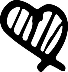 heart vector design illustration isolated on white background