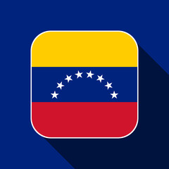 Venezuela flag, official colors. Vector illustration.