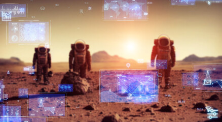 惑星探査とテクノロジー　バナー・広告向け横長ビジュアル