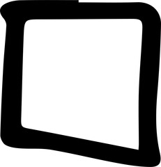 Obraz premium square box design illustration isolated on transparent background