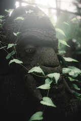 Stone elephant statue 