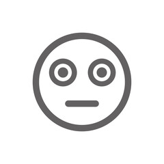 stunned emoji icon . Perfect for website or social media application. vector sign and symbol