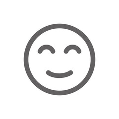 cheerful emoji icon . Perfect for website or social media application. vector sign and symbol