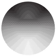 Aesthetic dotted design element. Bauhaus poster . Modern art .Abstract composition . Dots in perspective. Halftone dots texture effect .Contemporary vector design 