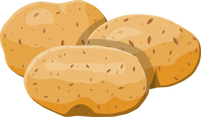 Brown vegetables potato