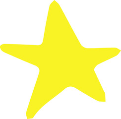 star design illustration isolated on transparent background