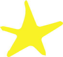 star design illustration isolated on transparent background