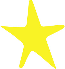 star design illustration isolated on transparent background