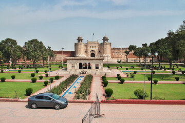 Alamgiri Gate in Lahore fort, Punjab province, Pakistan
