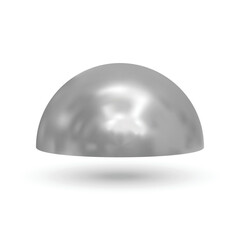 Fototapeta premium 3d metal half of ball