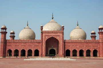 Fototapeta na wymiar Badshahi Mosque in Lahore, Punjab province, Pakistan