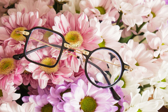 creative eyeglasses and flowers, unhackneyed eye glasses frames