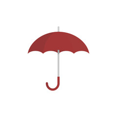 Umbrella vector flat design editable.Umbrella icon style flat trendy.