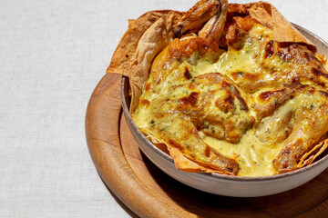 Chkmeruli chicken in creamy sauce