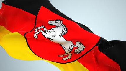 Fahne von Niedersachsen