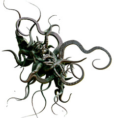 Abstract Organic Alien Tentacle Tendril   Transparent Background PNG  © TextureRealm