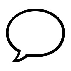 new message icon illustration with outline style used for web or UI purposes