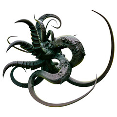 Abstract Organic Alien Tentacle Tendril   Transparent Background PNG  © TextureRealm