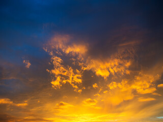 beautyful cloudscape at sunset.