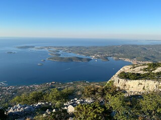 View from Snake mountain, Peljesac, Croatia