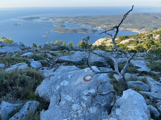View from Snake mountain, Peljesac, Croatia