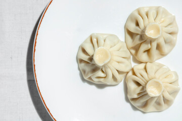 Khinkali with lamb