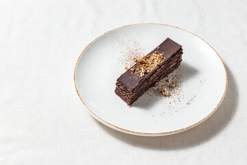 Chocolate cake with nuts