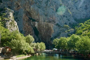 Fototapeta na wymiar Bragai Cave Bosnia and Herzegovina 2022 June