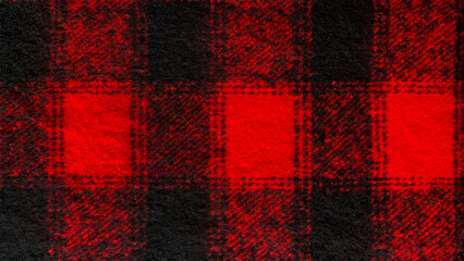 Red and black tartan plaid scottish Seamless Pattern. Texture from tartan, plaid, tablecloths, shirts, clothes, dresses, bedding, blankets, textile. Christmas wallpaper, wrapping paper, background.