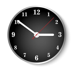 Circle time clock png file for decorate