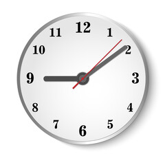 Circle time clock png file for decorate