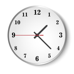 Circle time clock png file for decorate