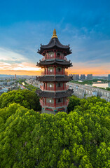 Wenbi Tower, Jishan Park, Shaoxing, Zhejiang, China