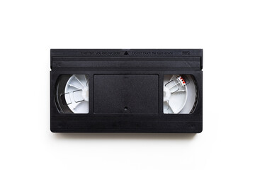 Obraz premium old video cassette isolated on white background