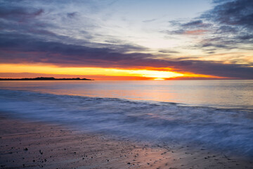Fototapeta na wymiar Peketa Beach sunrise, Kaikoura, New Zealand