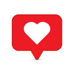 Like icon notification vector illustration