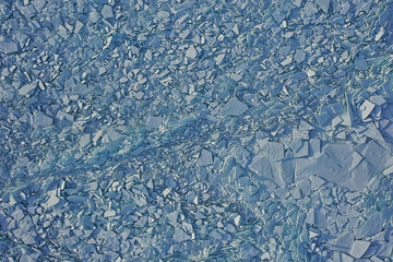 ice hummocks baikal top view texture, abstract background winter broken ice