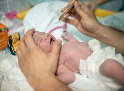 Newborn baby in hospital after birth
Labor photo