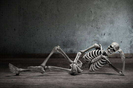 Human skeleton death, Halloween theme
