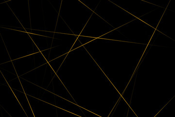 Abstract black with gold lines, triangles background modern design. Vector illustration EPS 10.