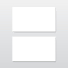 Blank Business Card Banner Set Brand Identity Mockup Template