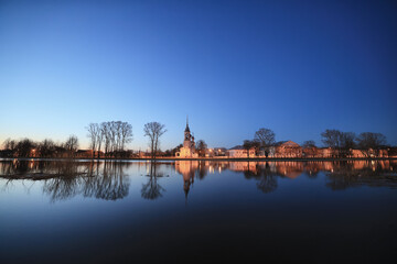 Fototapeta premium vologda church landscape russia religion orthodoxy panorama