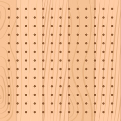 Wooden Pegboard Storage