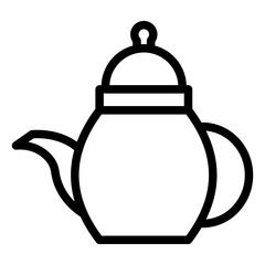 Obraz premium Teapot Icon Style