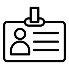 Id Card Icon Style