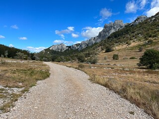 Velebit mountain in Croatia landscape