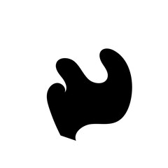 Abstract Shapes Organic Black