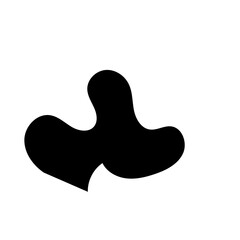 Abstract Shapes Organic Black