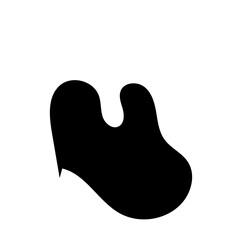 Abstract Shapes Organic Black